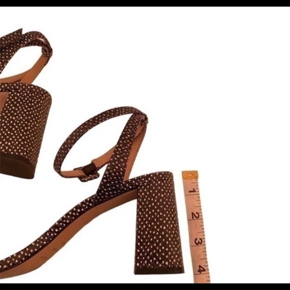 Antonio Melani | Black & White Polka Dot 4” Block Heels Leather Sole | Size 9.5 - Picture 8 of 11